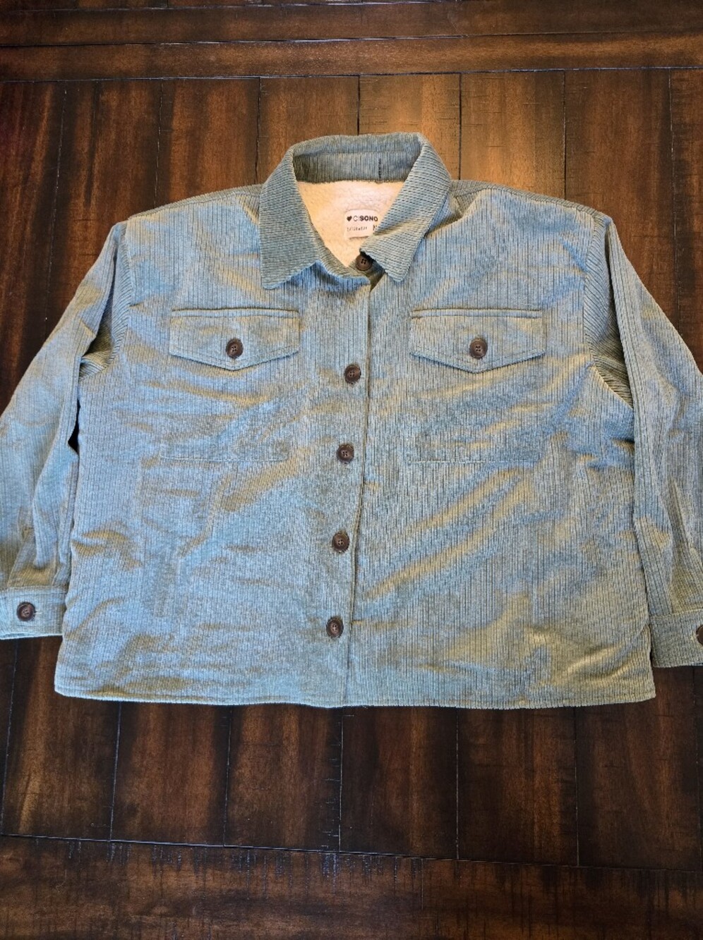 Ci Sono Corduroy Sherpa Lined Jacket